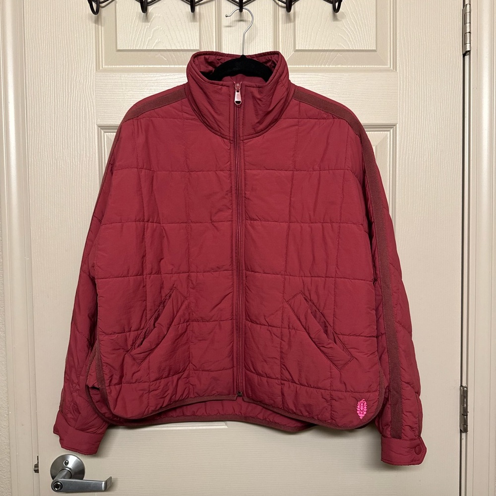 Free People | Pippa Packable Puffer in Sour Cherry Small